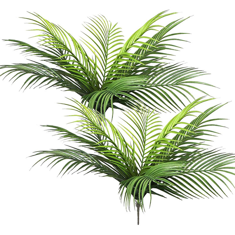 Dracaena Marginata - 20.47in 9 ใบประดิษฐ์พืชเขตร้อนปลอมปาล์มสาขาสีเขียวใบสําหรับ Home Garden Office