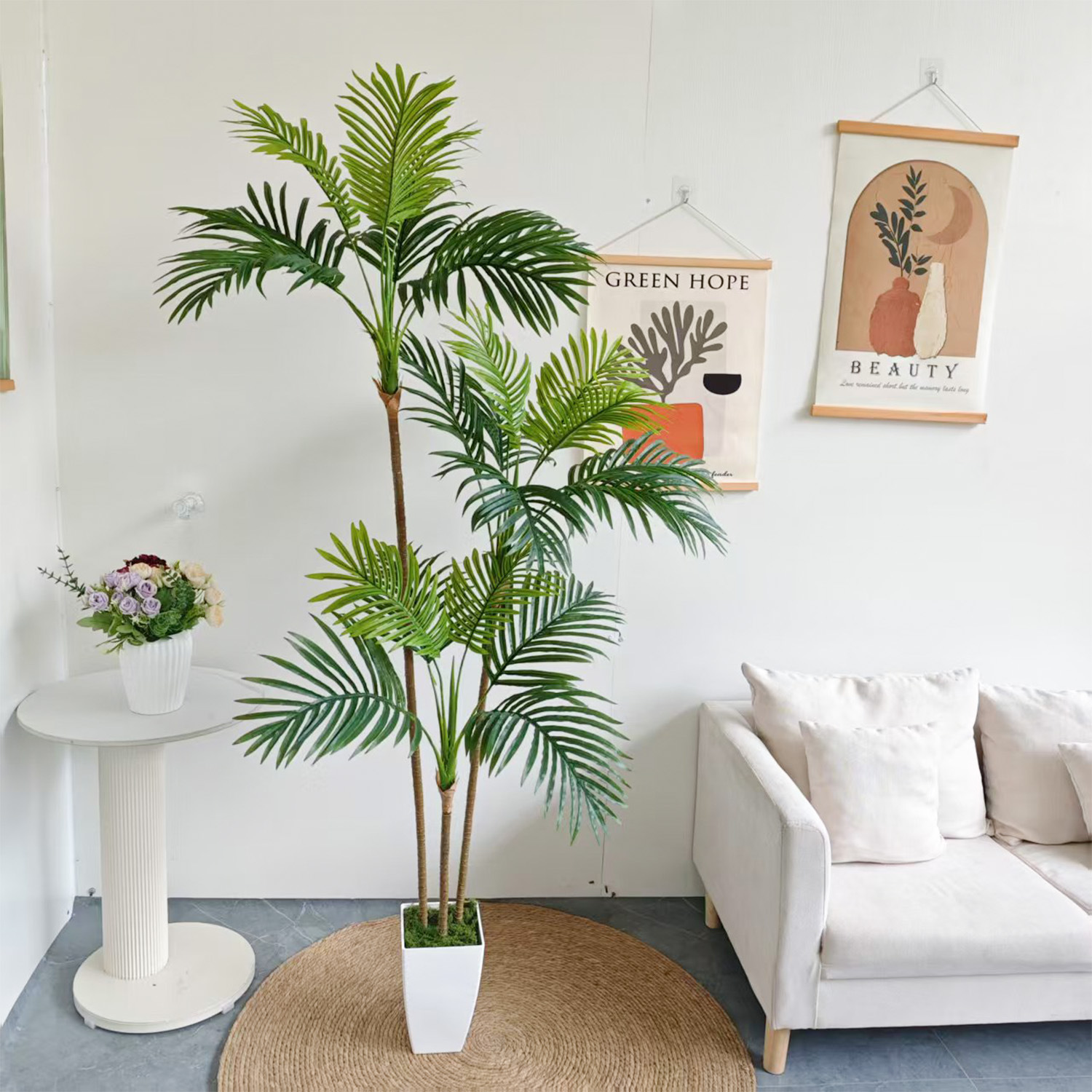 ต้นปาล์มอะรีกาประดิษฐ์ขนาดใหญ่ - Dracaena Marginata บทวิจารณ์และราคา